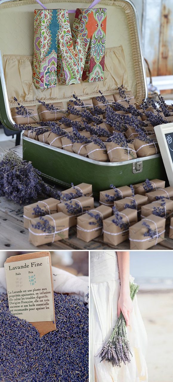 Bodas con lavanda Ideas geniales para la decoración de tu boda