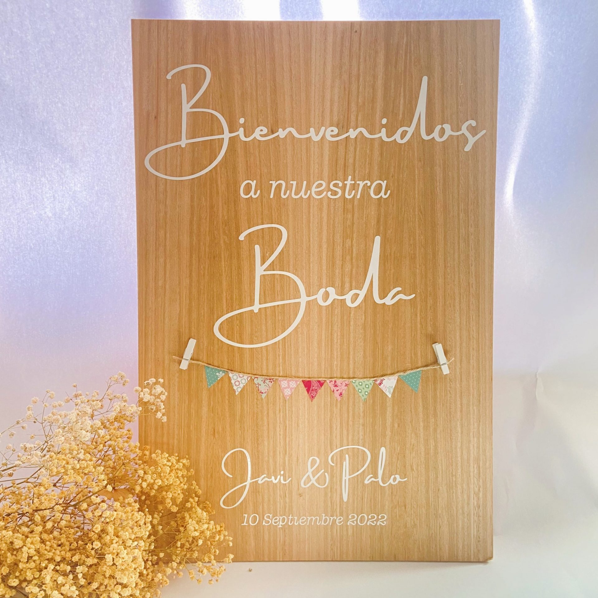 Cartel para boda personalizado. Tamaño grande. - LeBlue