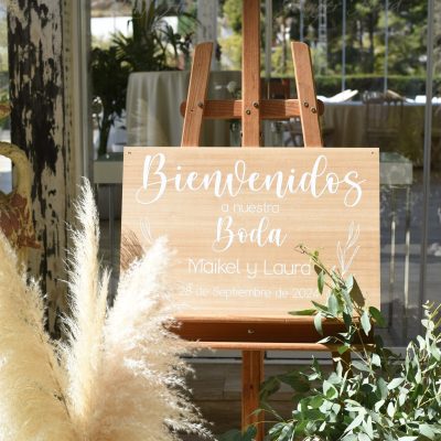 CARTEL BIENVENIDOS BODA